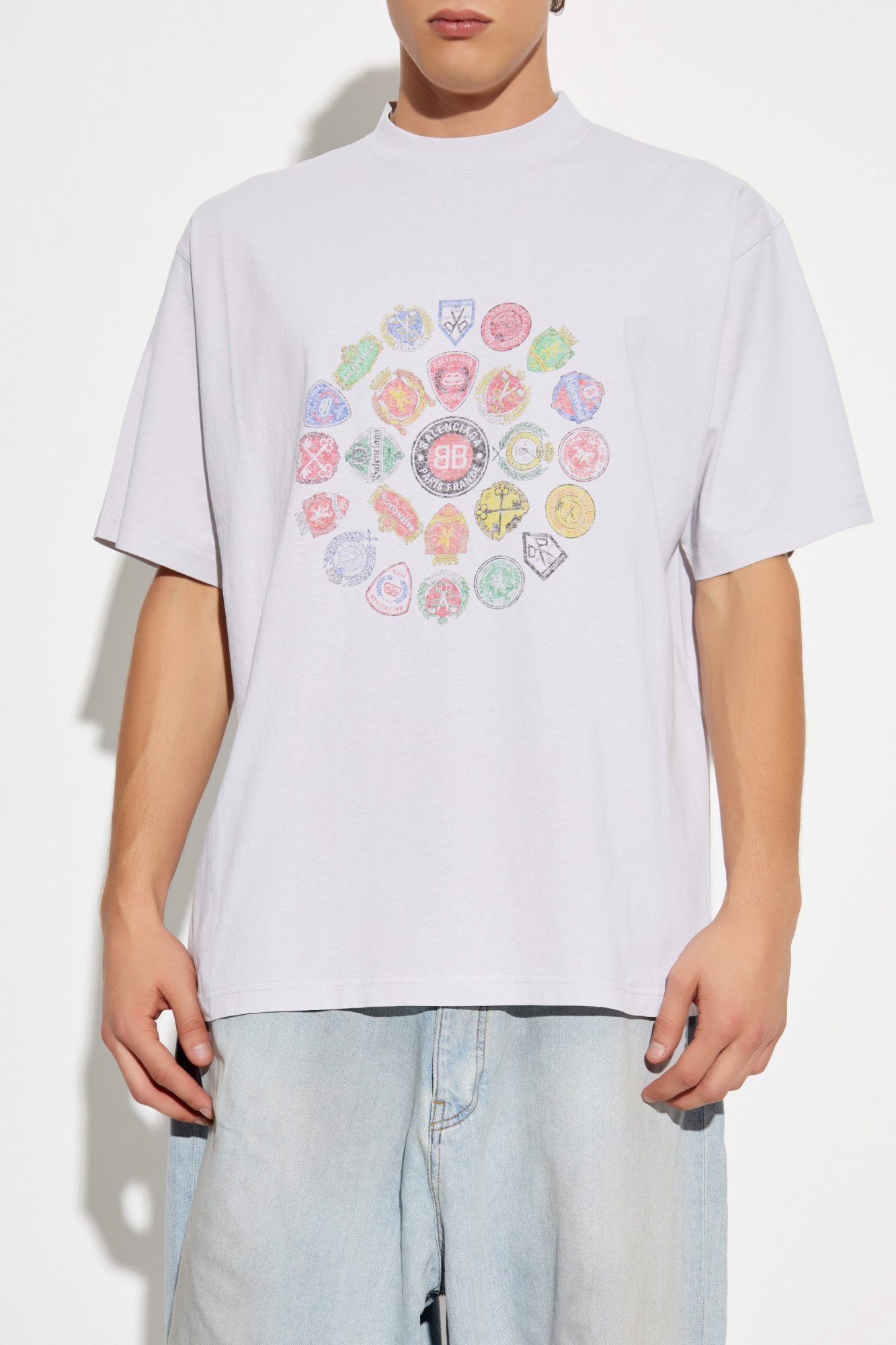 Balenciaga T-shirt with colorful print | Men's | Vitkac